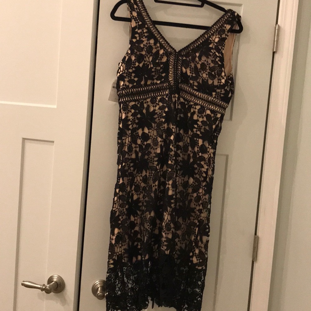 Black and nude dress